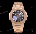 (GR) V2 Version - 5711 Patek Philippe Nautilus Rose Gold Grey Dial Swiss Clone Watches